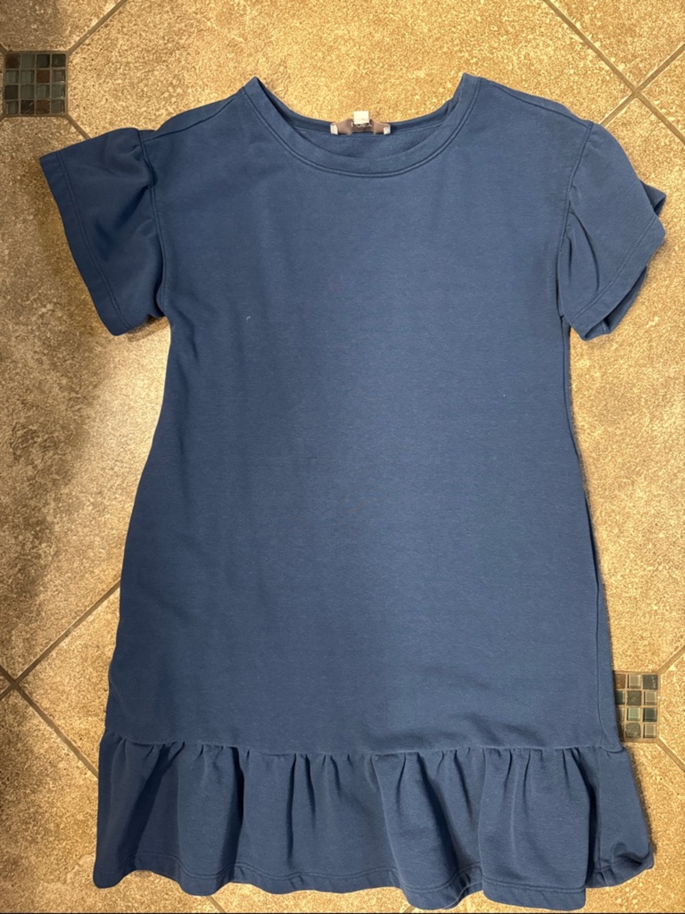 Navy Ruffle Dress